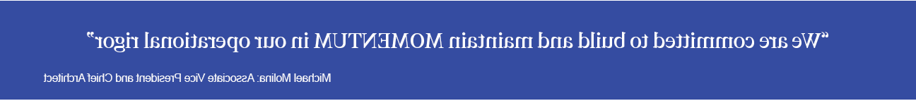 We are committed to build and maintain Momentum in our Operational Vigor Quote 